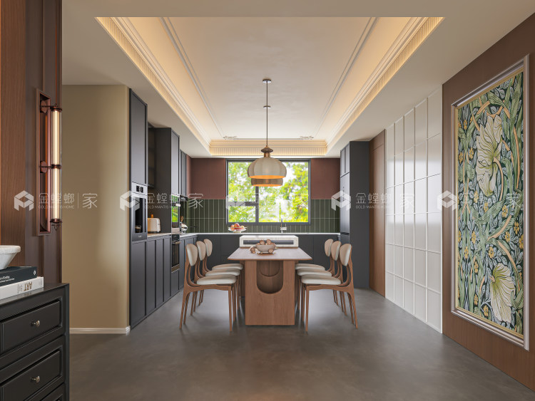 泰禾金尊府170㎡法式复古风-空间效果图