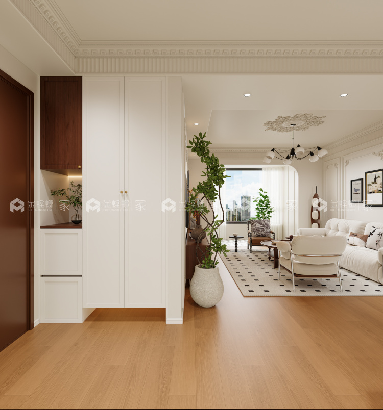 116平七里香都轻法中古风-空间效果图