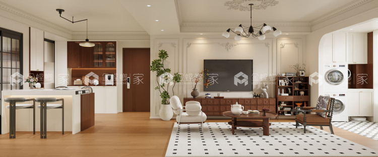 116平七里香都轻法中古风-空间效果图