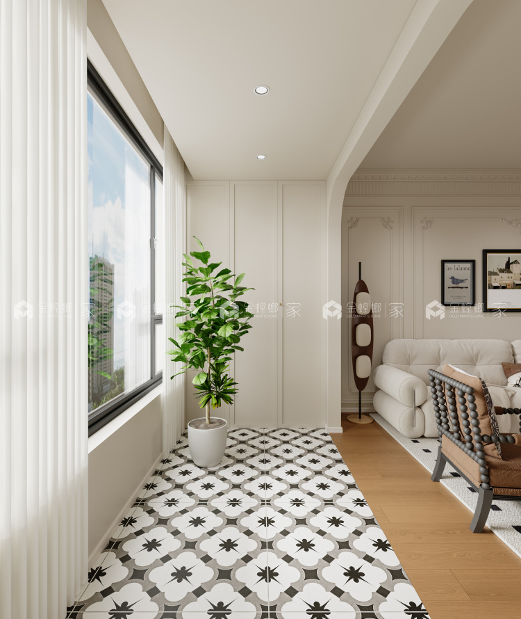 116平七里香都轻法中古风-空间效果图