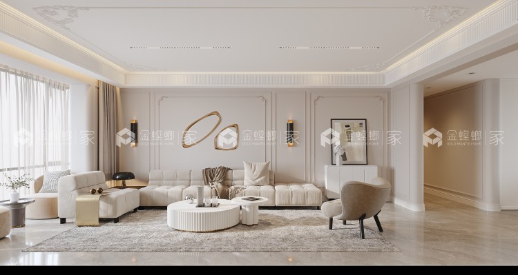 200平上元君庭现代法式风-平面设计图及设计说明