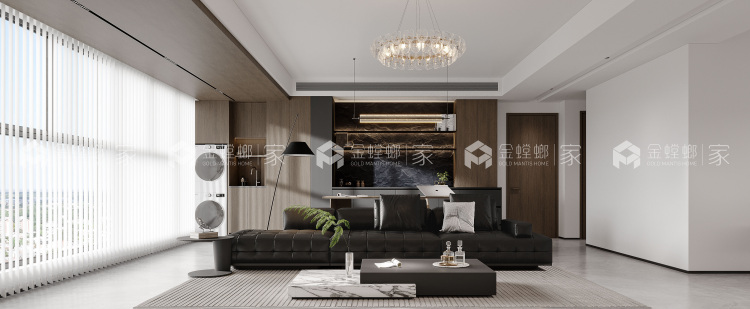 130平天健和景现代意式风格-空间效果图