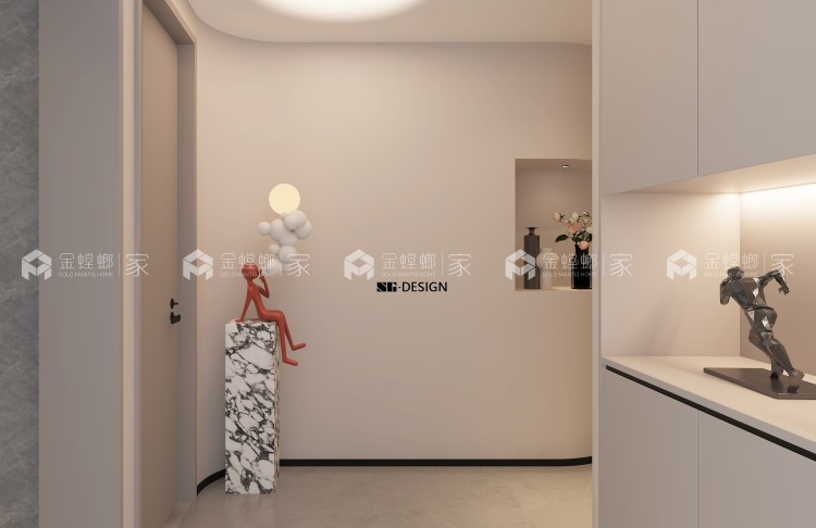 180平香湖印月现代风格-平面布置图