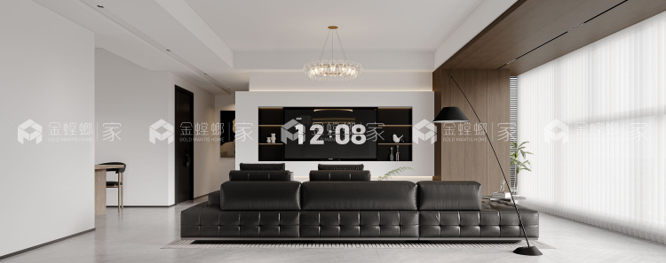 130平天健和景现代意式风格-空间效果图