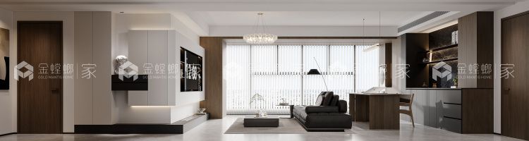 130平天健和景现代意式风格-空间效果图