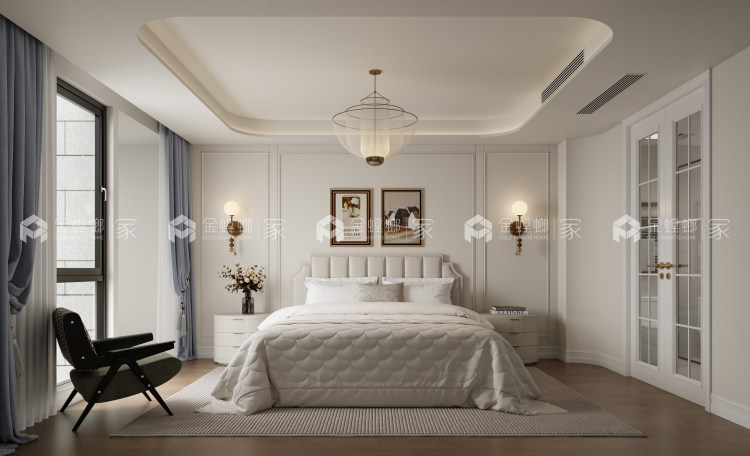 220平复式星湖花园轻法风格-空间效果图