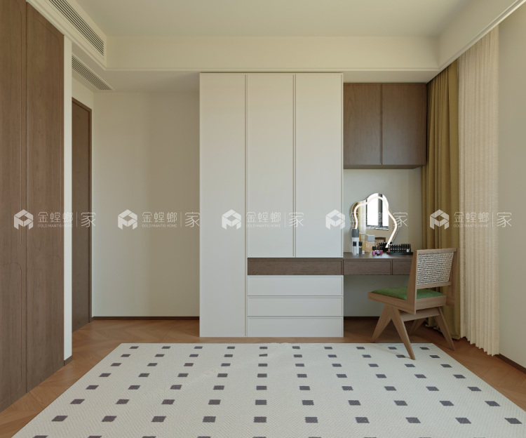 119平天都花园现代中古风格-空间效果图