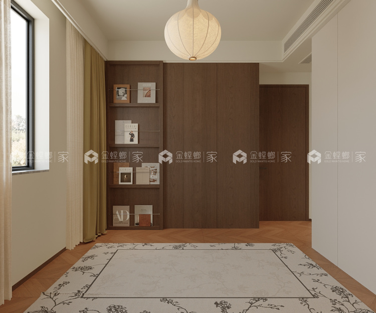 119平天都花园现代中古风格-空间效果图