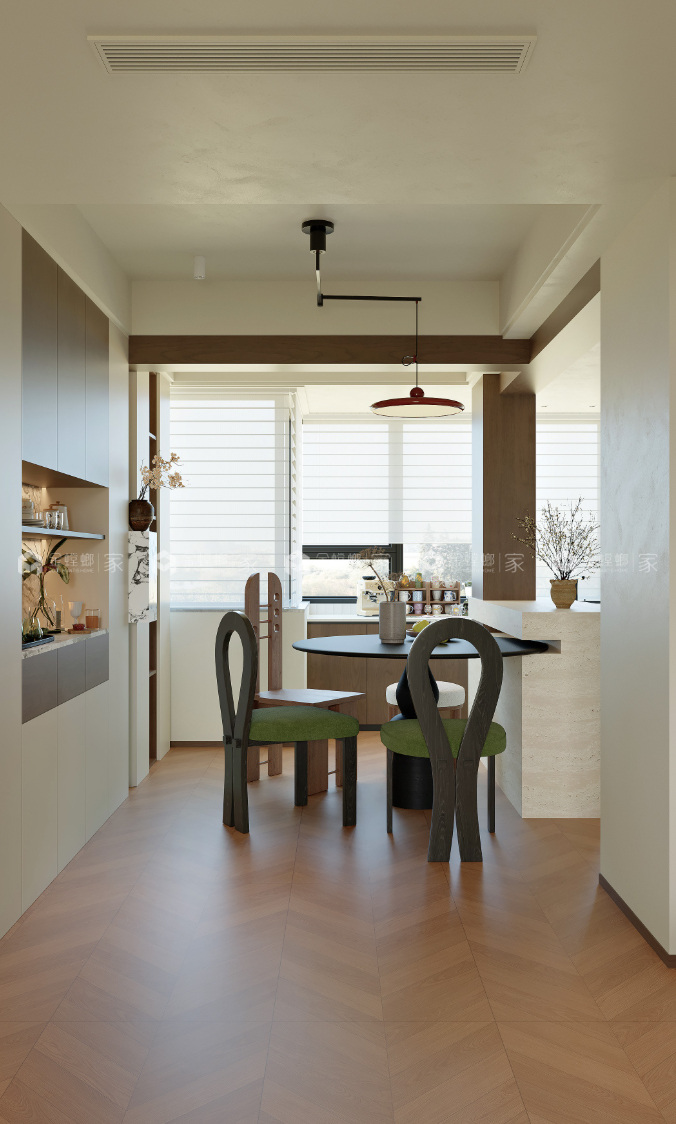 119平天都花园现代中古风格-空间效果图