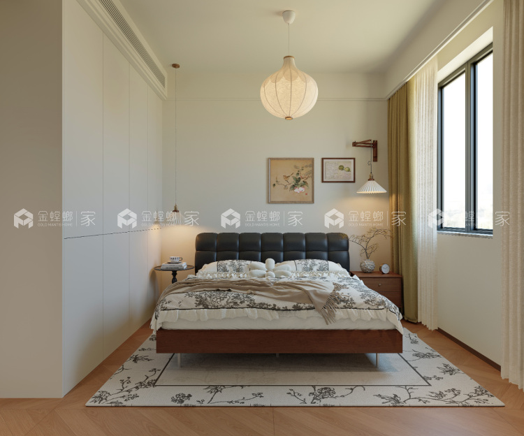 119平天都花园现代中古风格-空间效果图