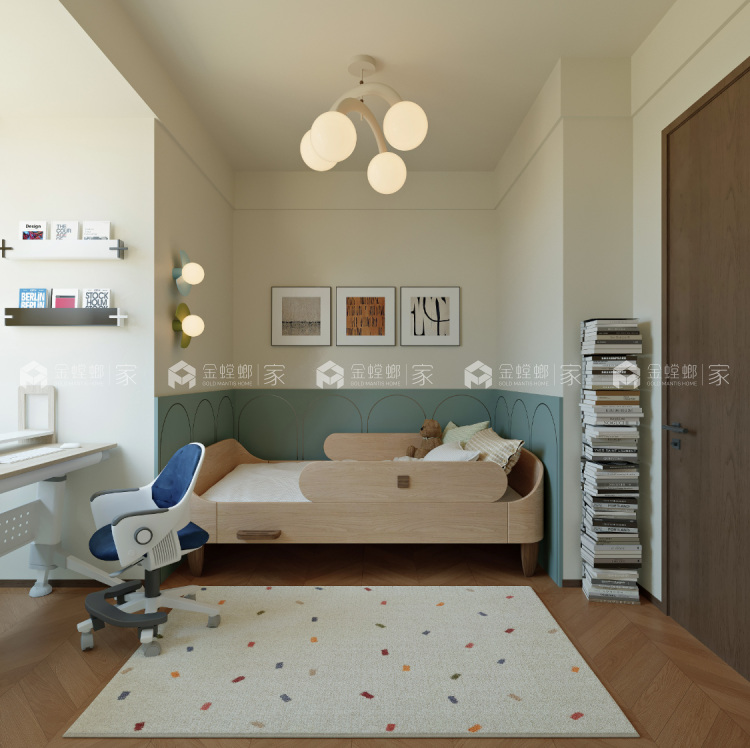 119平天都花园现代中古风格-空间效果图