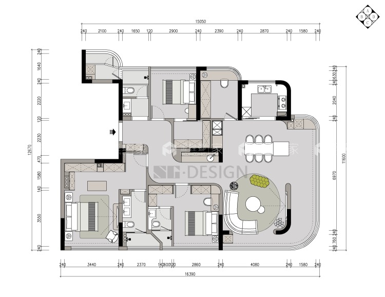 180平香湖印月现代风格-业主需求