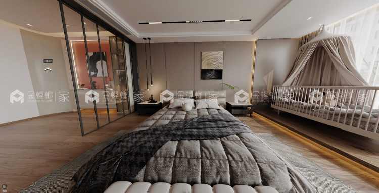 330㎡群贤府意式轻奢-空间效果图