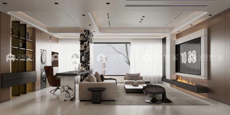 150㎡华越府意式轻奢风-平面布置图