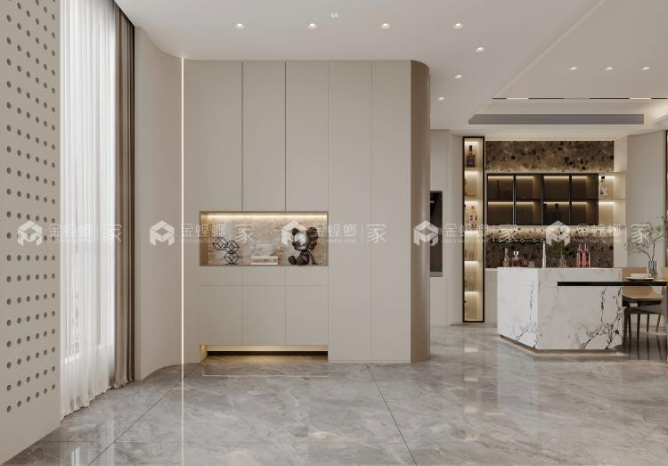 330㎡群贤府意式轻奢-空间效果图