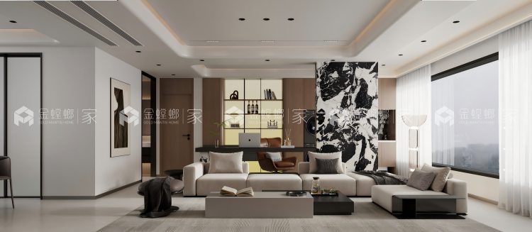 150㎡华越府意式轻奢风-平面布置图