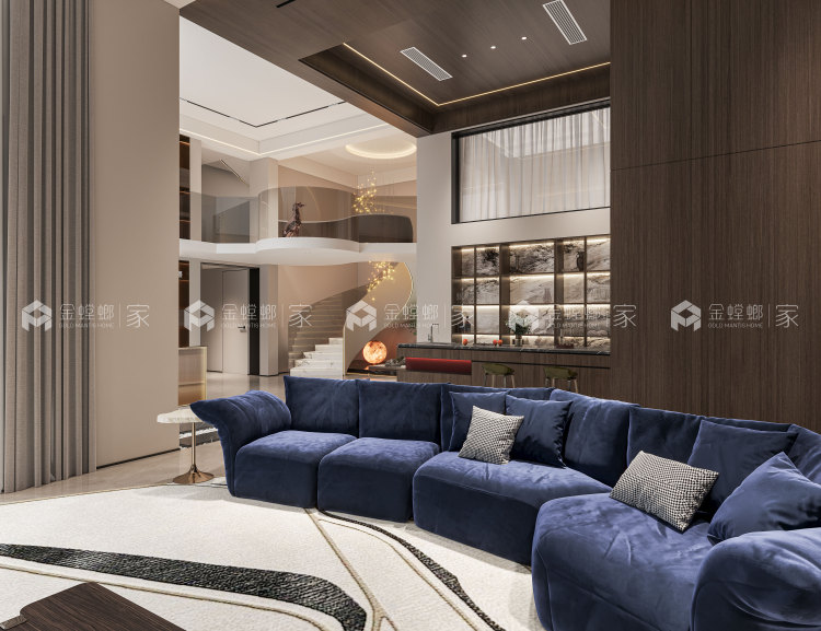 800平平门里意式极简风格-空间效果图