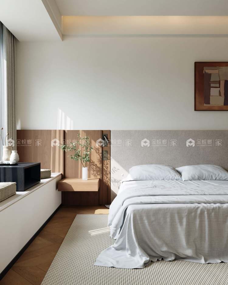 146平-金茂未来府-中古风-卧室效果图及设计说明
