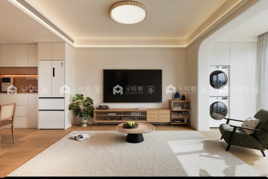 未来府89平-客厅效果图及设计说明