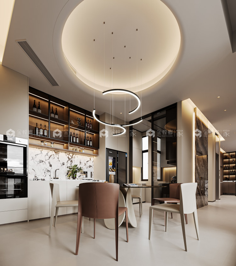 380㎡润越山意式轻奢-空间效果图