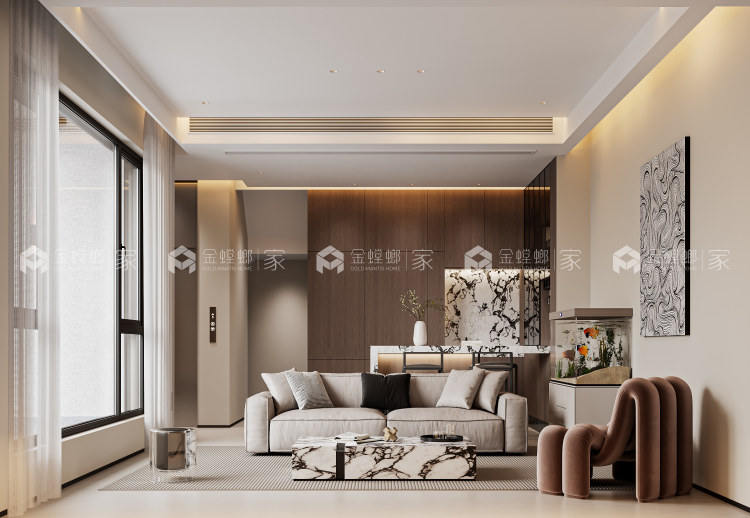 380㎡润越山意式轻奢-空间效果图