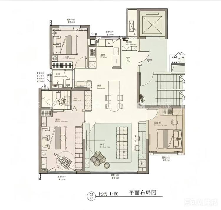 意式中古之家-平面布置图